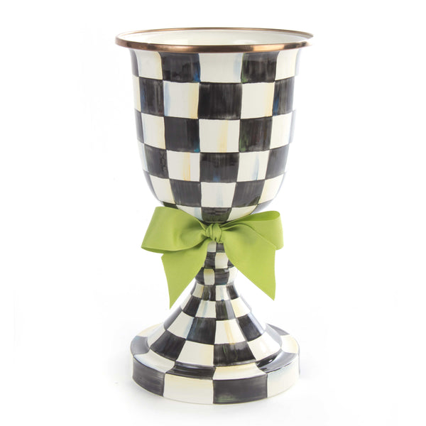 CC Pedestal Vase w/ Green Bow